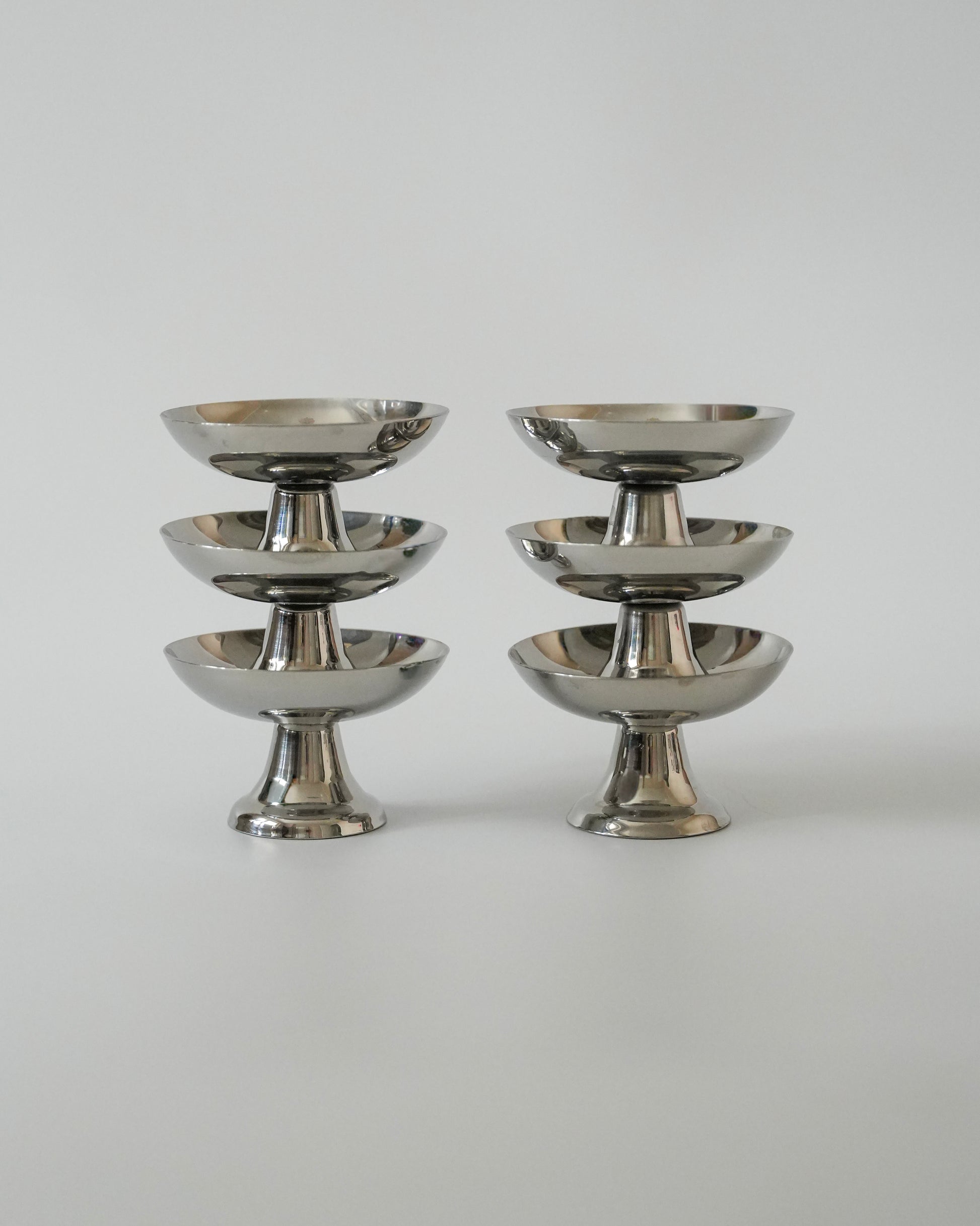 Pucharki deserowe ze stali nierdzewnej Guy Degrenne (para)