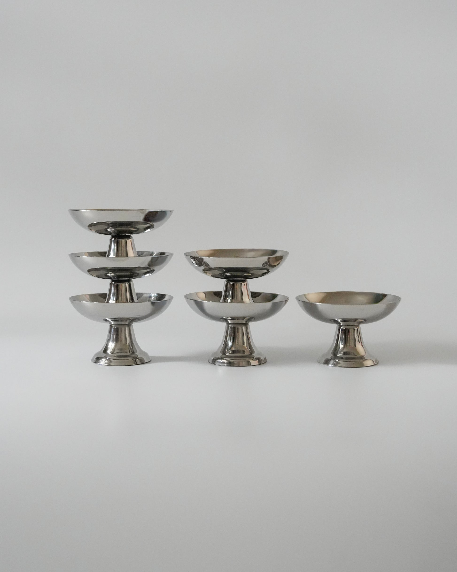 Pucharki deserowe ze stali nierdzewnej Guy Degrenne (para)