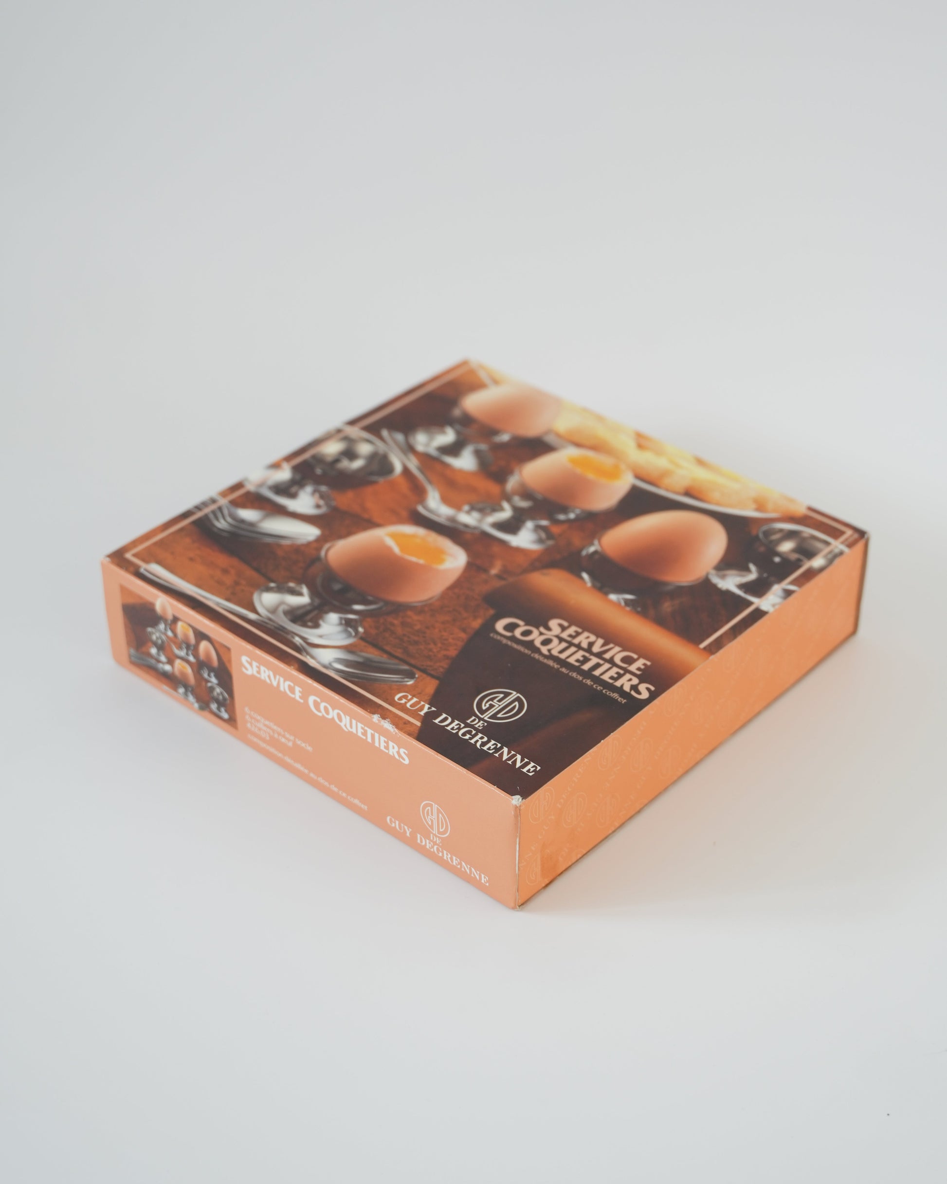 Zestaw kieliszków do jajek z łyżeczkami Guy Degrenne