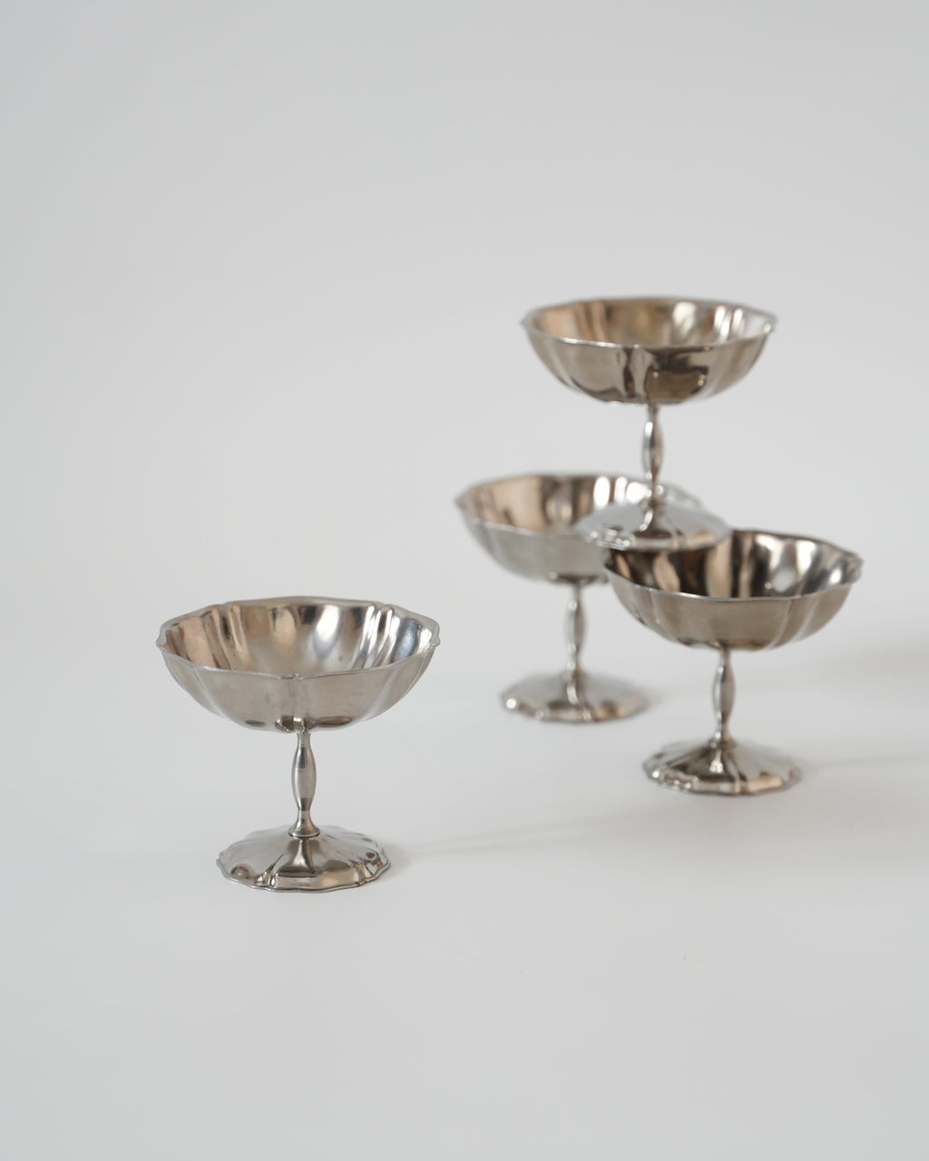 Pucharki deserowe ze stali nierdzewnej (zestaw 4 sztuki)