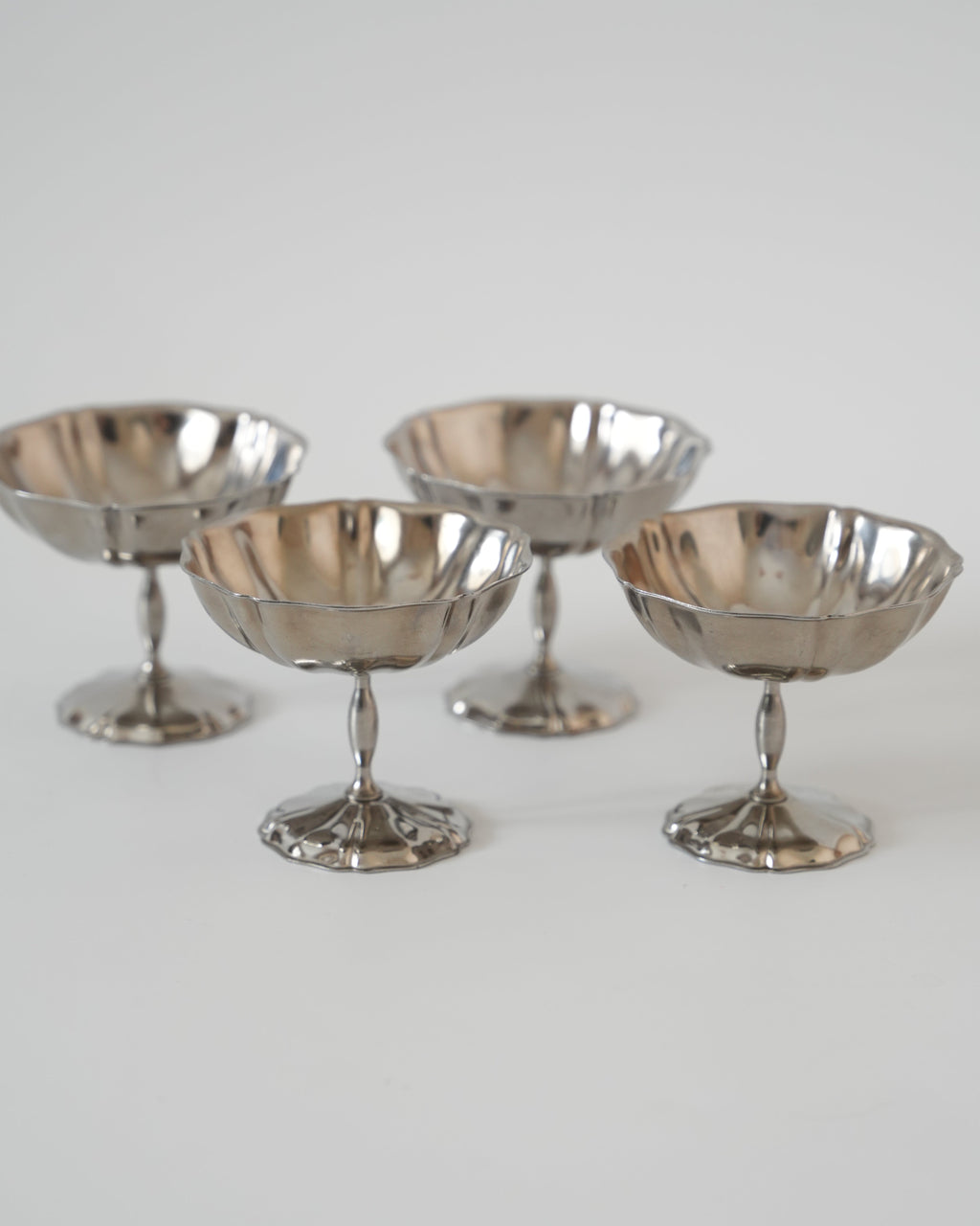 Pucharki deserowe ze stali nierdzewnej (zestaw 4 sztuki)