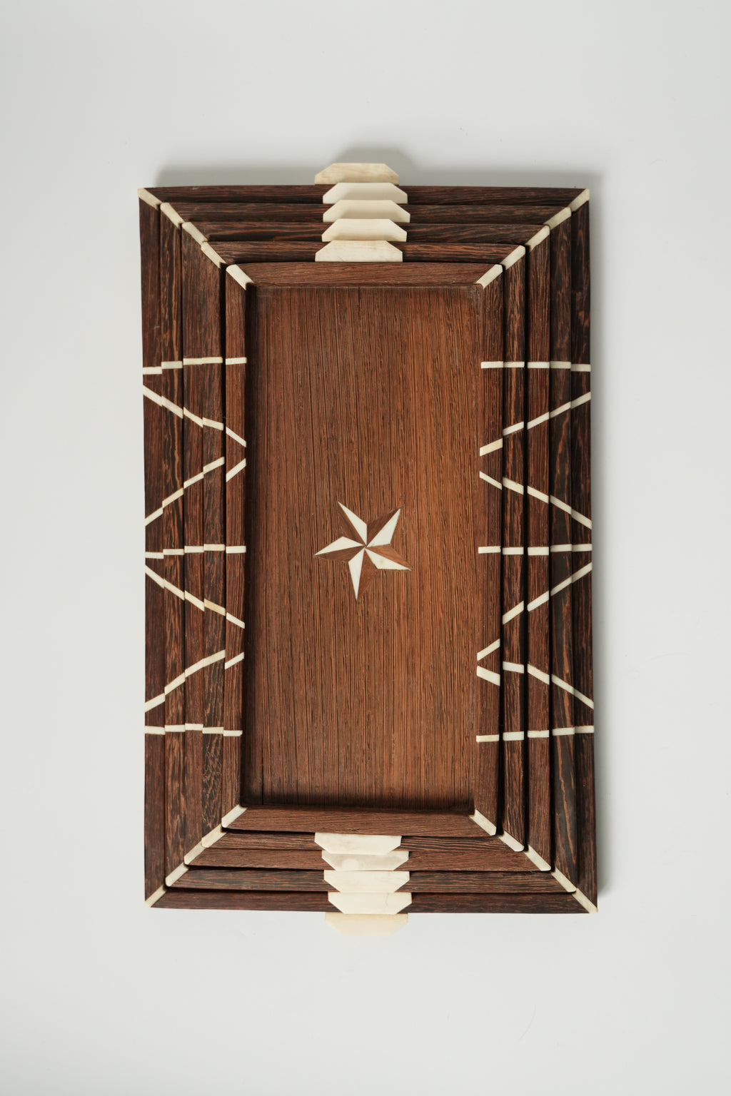 Drewniane tacki ozdobne (zestaw 5 tacek)