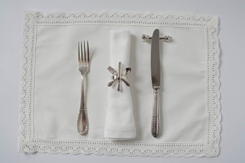 Podstawki pod sztućce w kształcie kotków (zestaw)