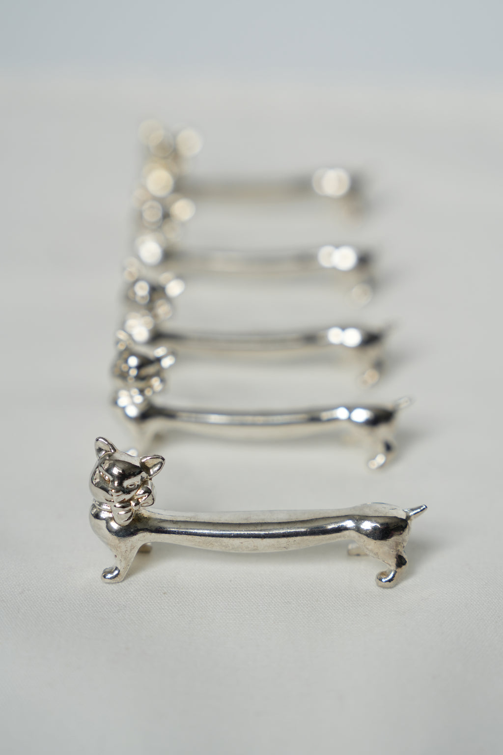 Podstawki pod sztućce w kształcie kotków (zestaw)