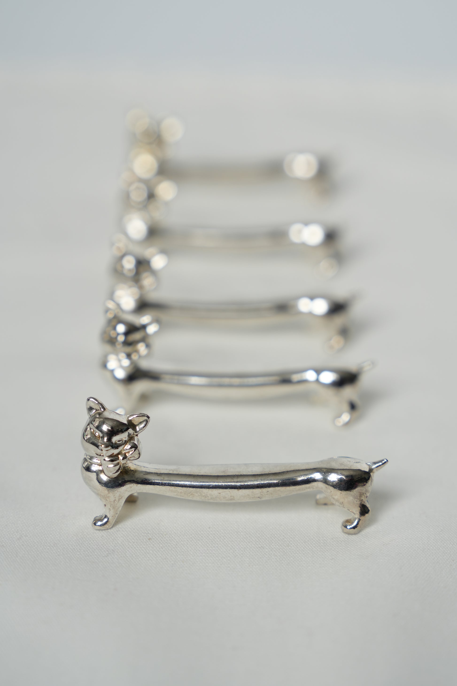 Podstawki pod sztućce w kształcie kotków (zestaw)