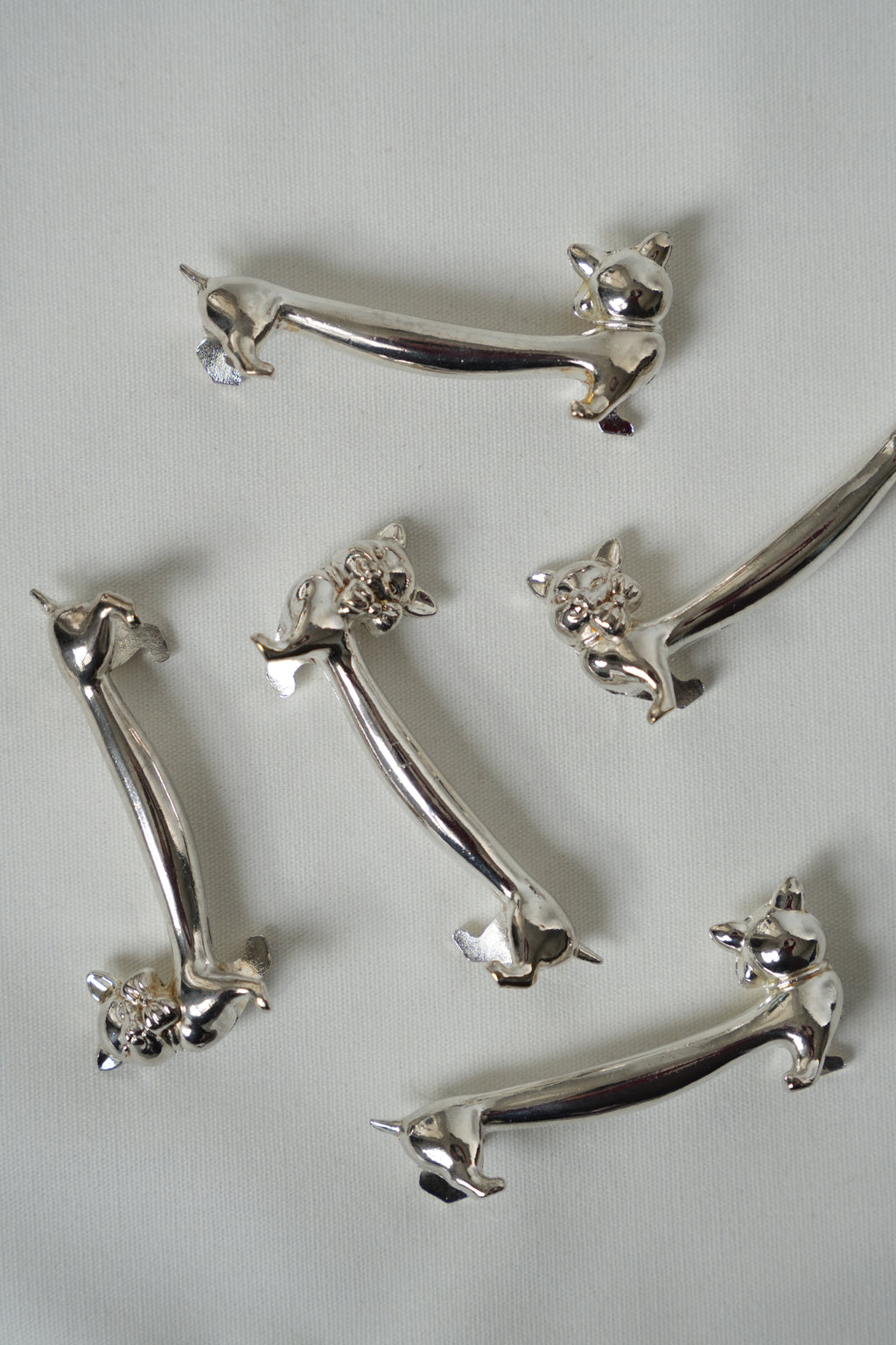 Podstawki pod sztućce w kształcie kotków (zestaw)