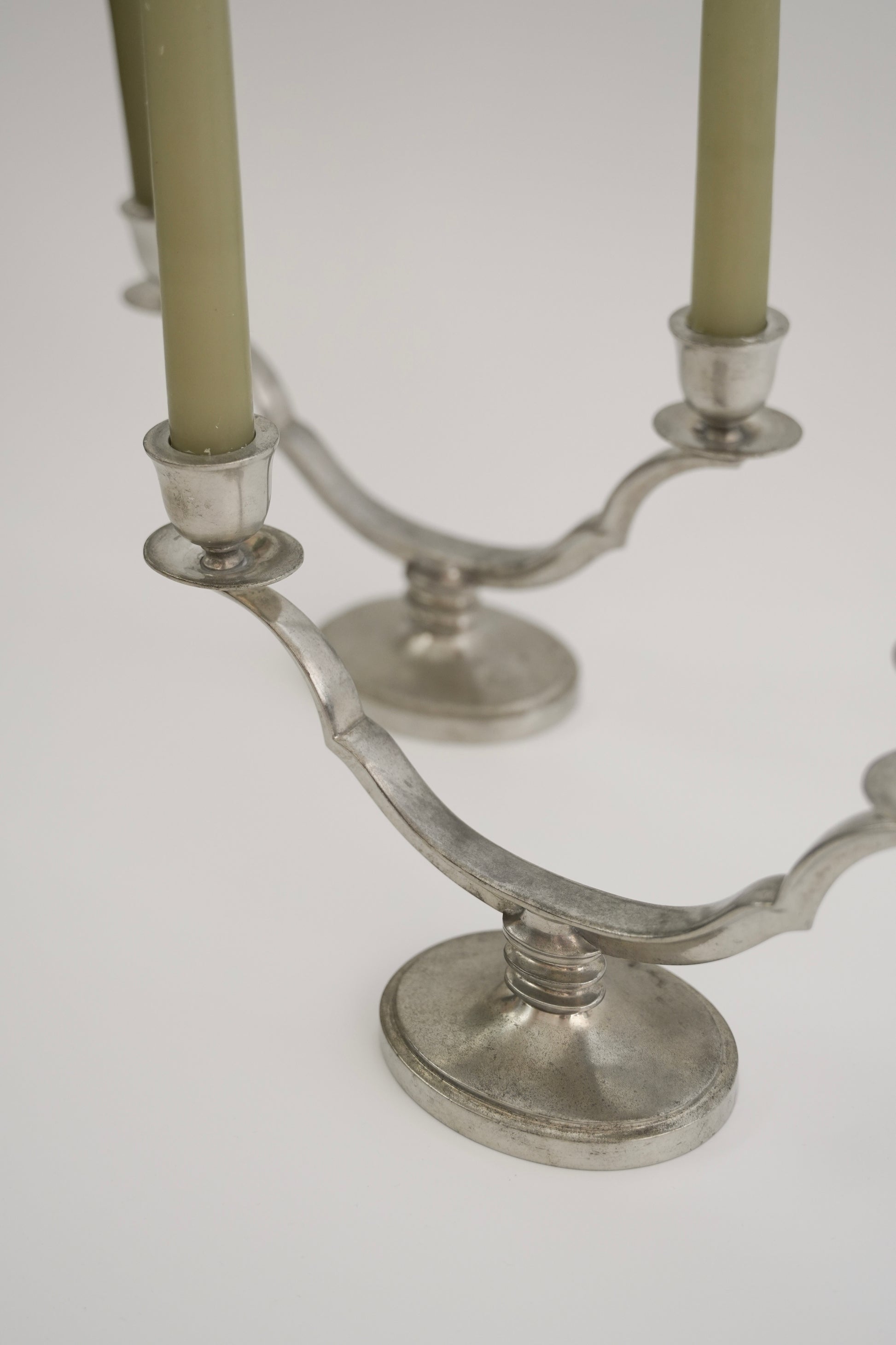 Świeczniki z cyny (para)