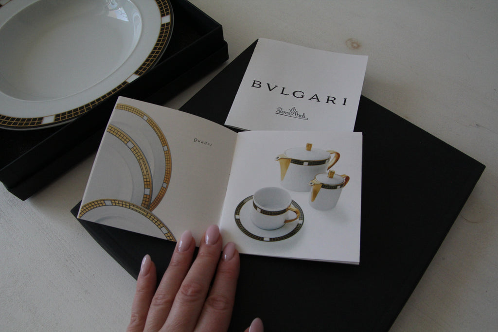 Talerze obiadowe „Quardi” BVLGARI & ROSENTHAL (para)