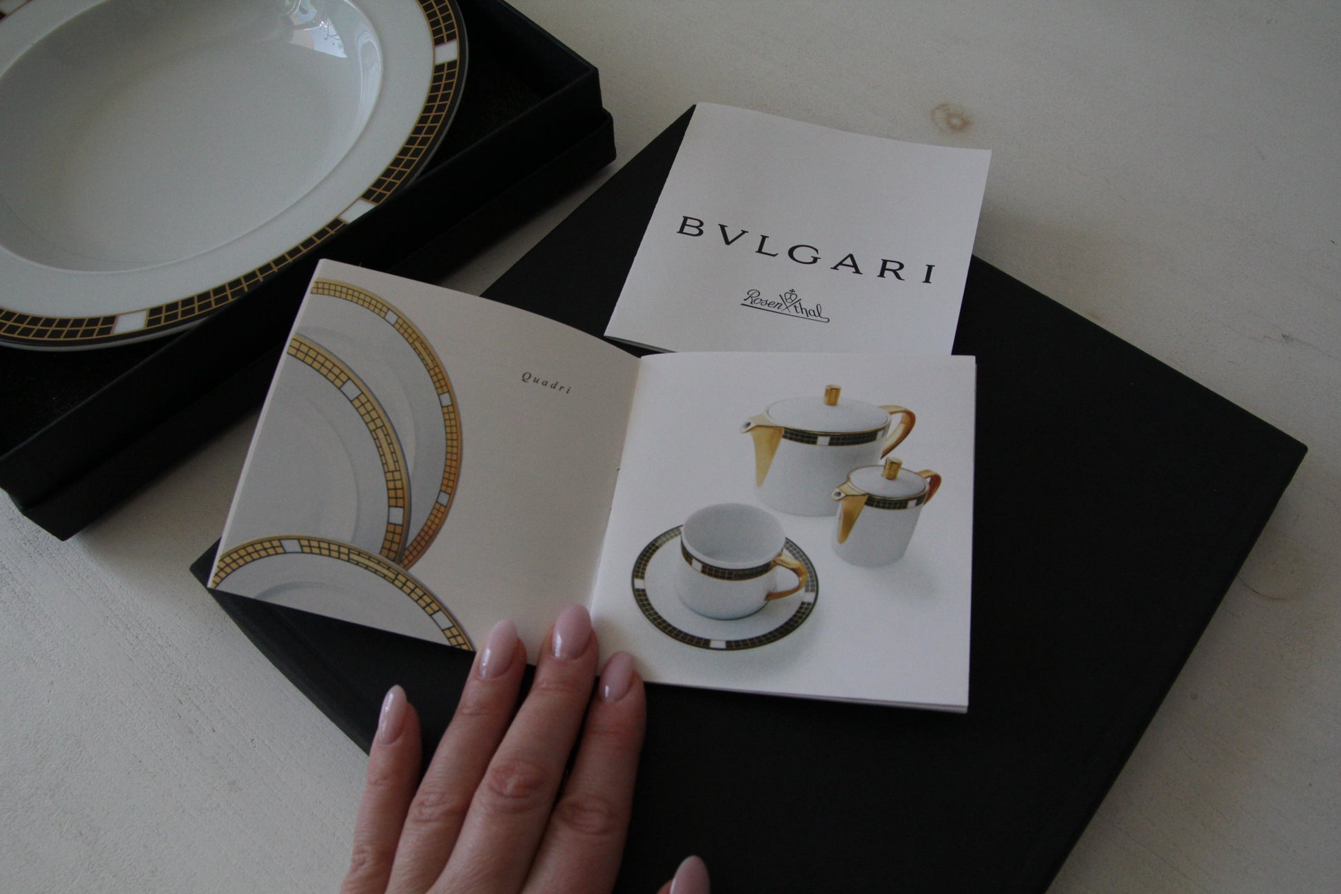 Talerze obiadowe „Quardi” BVLGARI & ROSENTHAL (para)